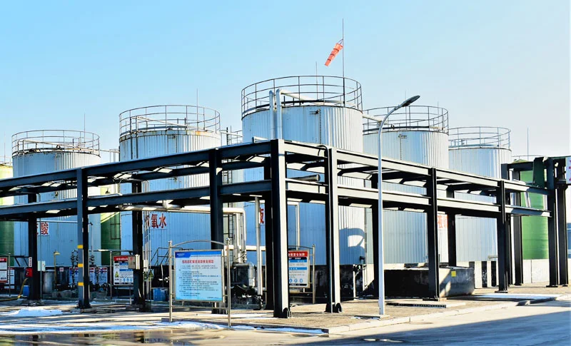 Storage tank farm at the Gaoyuan Chemical plant